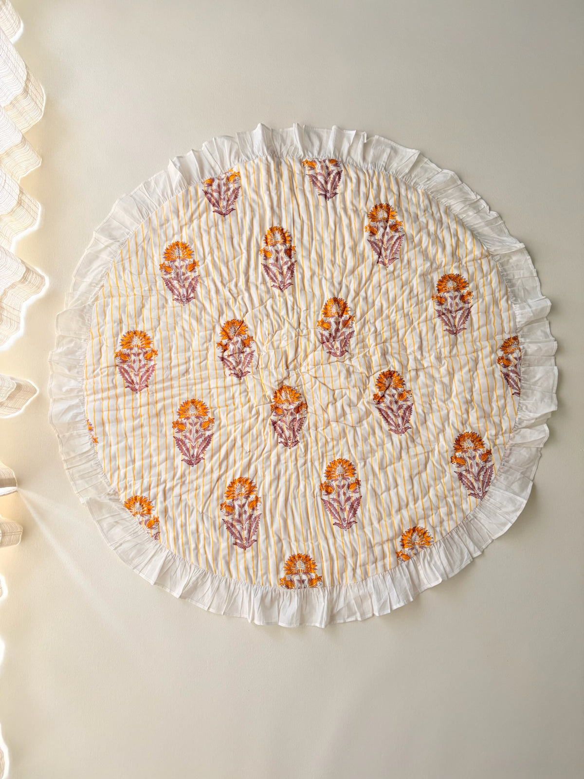 【即納】フリルサニーマット（ハニーイエロー）