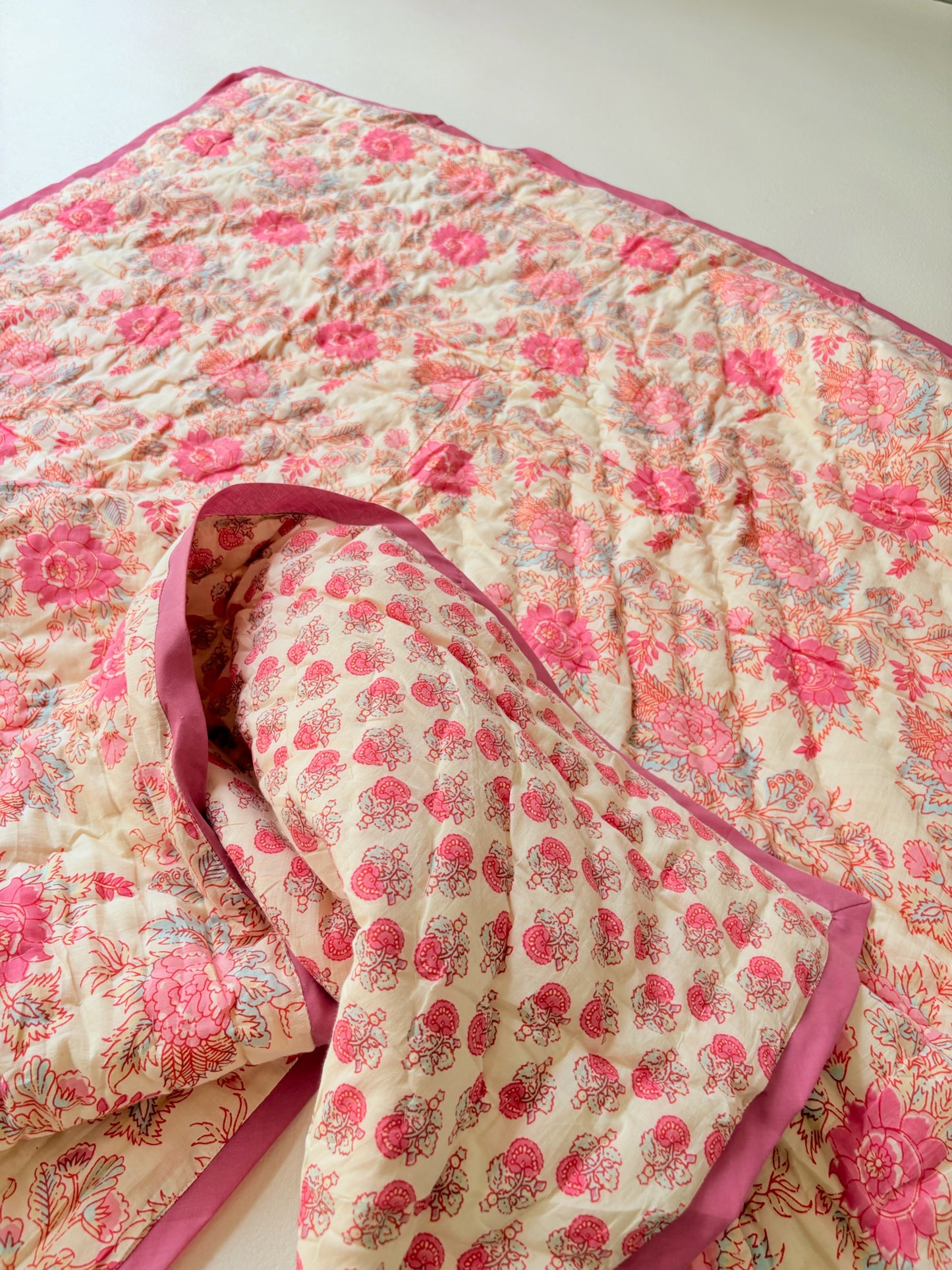 【即納】ベビーキルト（レトロピンク）